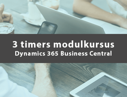 Nyhed: 3-timers kursus i Dynamics 365 Business Central